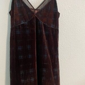 Xhilaration Blue and Black Plaid Dress